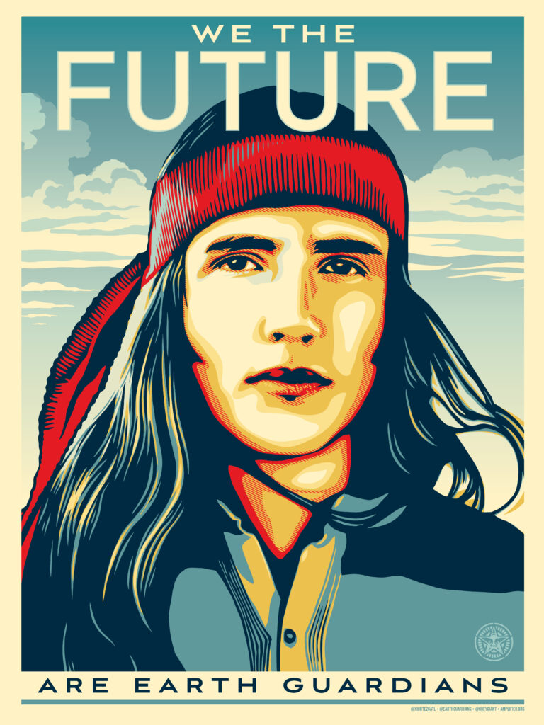 ShepardFairey-Xiuhtezcatl-WeTheFuture-768x1024 image